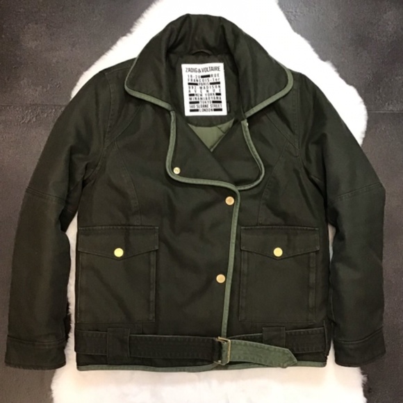 Zadig & Voltaire Kawa Padded Moto Jacket - Picture 5 of 16